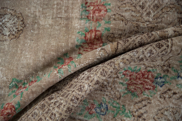 5.5x9.5 Vintage Distressed Overdyed Oushak Carpet // ONH Item 9051 Image 10