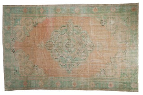 6x9 Vintage Distressed Oushak Carpet // ONH Item 9052