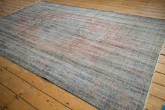 5.5x9 Vintage Distressed Overdyed Oushak Carpet // ONH Item 9053 Image 6