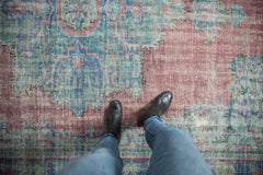7.5x11 Vintage Distressed Overdyed Oushak Carpet // ONH Item 9054 Image 1
