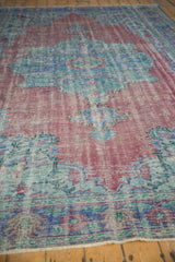 7.5x11 Vintage Distressed Overdyed Oushak Carpet // ONH Item 9054 Image 3