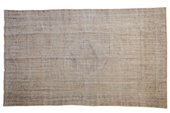 5.5x9.5 Vintage Distressed Oushak Carpet // ONH Item 9063