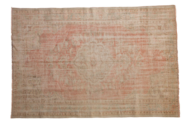 5.5x8.5 Vintage Distressed Oushak Carpet // ONH Item 9066