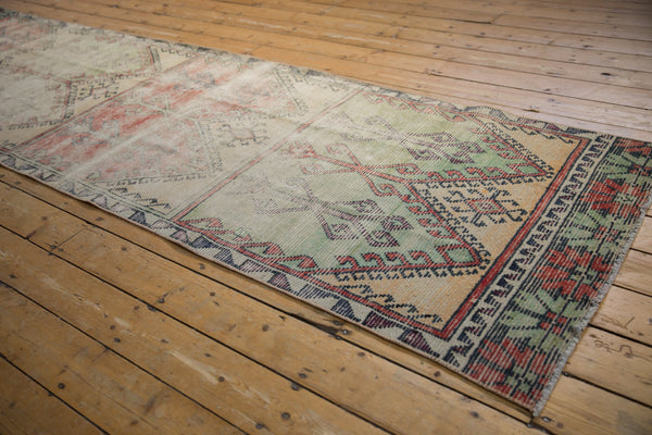 3.5x12 Vintage Distressed Fragment Oushak Rug Runner // ONH Item 9069 Image 2