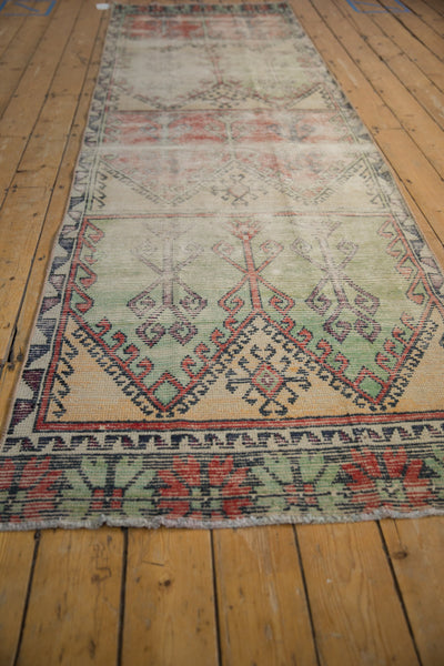 3.5x12 Vintage Distressed Fragment Oushak Rug Runner // ONH Item 9069 Image 3