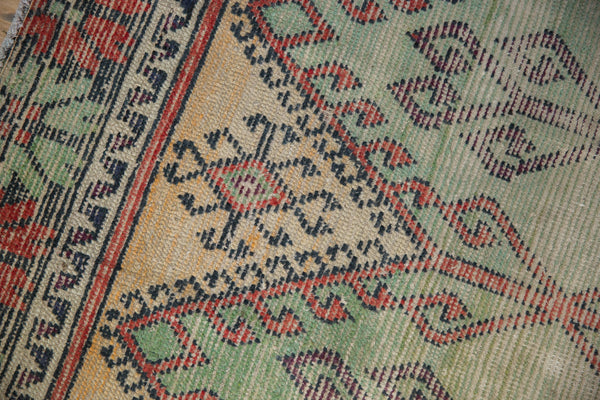 3.5x12 Vintage Distressed Fragment Oushak Rug Runner // ONH Item 9069 Image 12