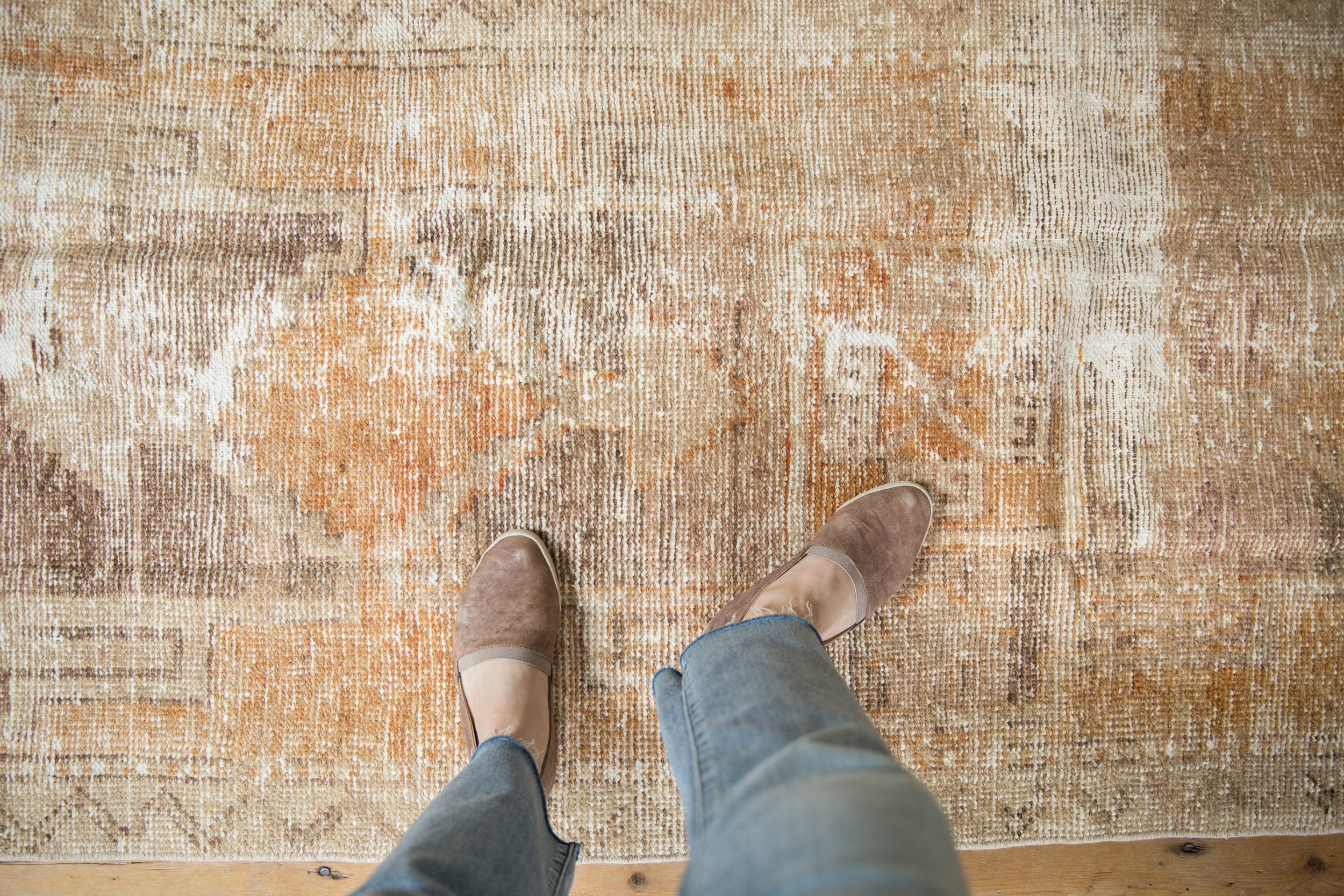 3x7 Vintage Distressed Oushak Rug Runner // ONH Item 9071 Image 1