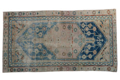 3x5.5 Vintage Distressed Fragment Anatolian Rug // ONH Item 9077