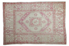 6x8.5 Vintage Distressed Oushak Carpet // ONH Item 9082