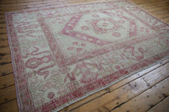6x8.5 Vintage Distressed Oushak Carpet // ONH Item 9082 Image 6