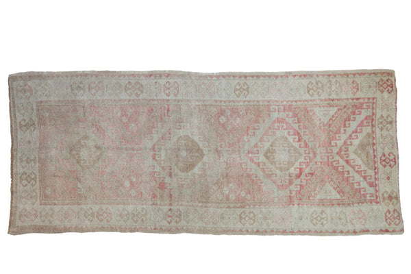 4x9.5 Vintage Distressed Oushak Rug Runner // ONH Item 9083