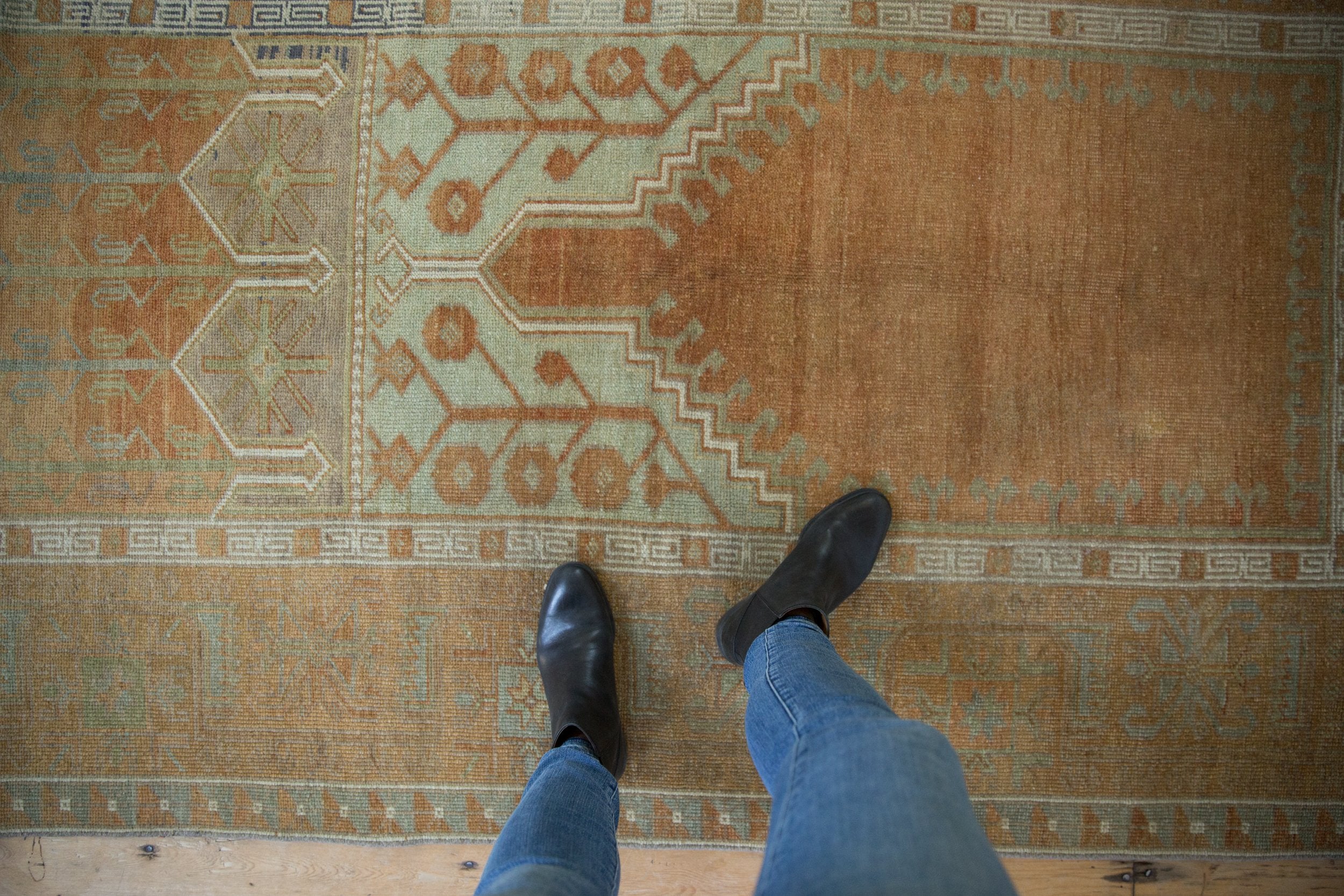 4.5x8.5 Vintage Distressed Oushak Rug // ONH Item 9090 Image 1