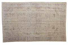 5.5x9 Vintage Distressed Oushak Carpet // ONH Item 9095