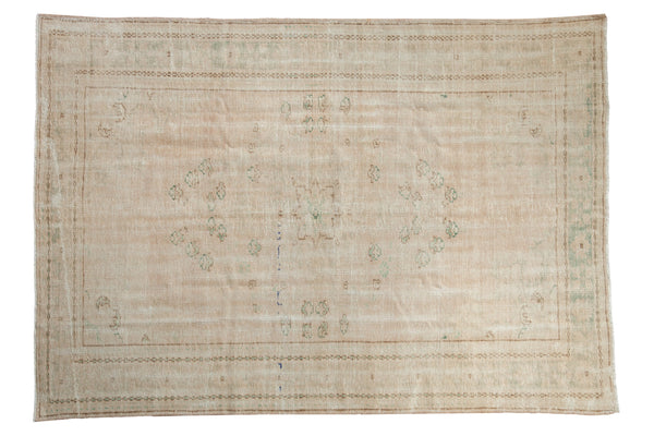 6x8.5 Vintage Distressed Oushak Carpet // ONH Item 9102