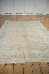 5.5x8 Vintage Distressed Oushak Carpet // ONH Item 9103 Image 5