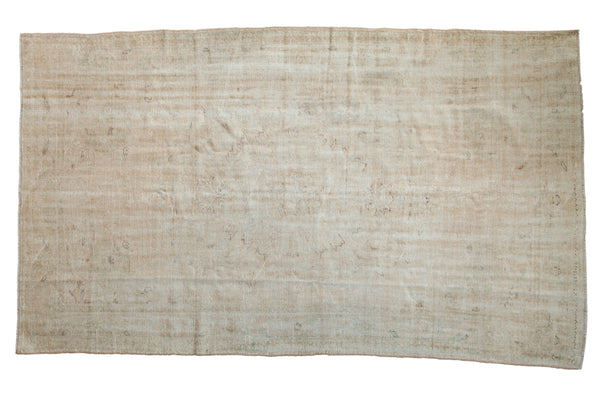 6x10.5 Vintage Distressed Oushak Carpet // ONH Item 9104