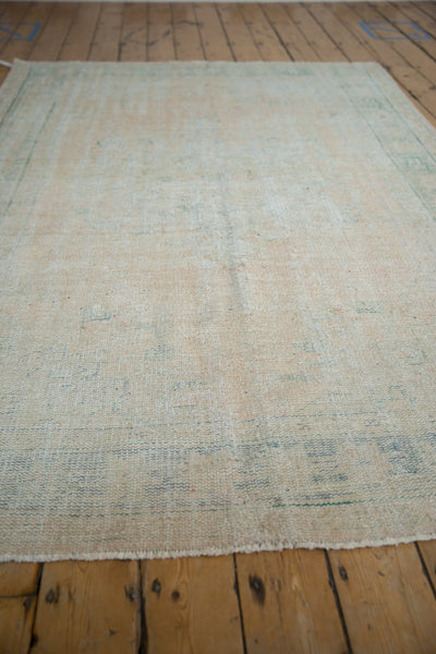 5.5x8 Vintage Distressed Oushak Carpet // ONH Item 9109 Image 7