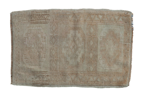 1.5x2.5 Vintage Distressed Oushak Rug Mat // ONH Item 9110