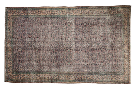 5.5x9 Vintage Distressed Oushak Carpet // ONH Item 9120