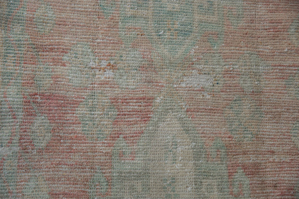 4x10 Vintage Distressed Oushak Rug Runner // ONH Item 9127 Image 9