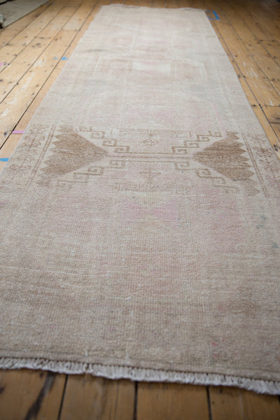 3.5x11.5 Vintage Distressed Oushak Rug Runner // ONH Item 9130 Image 2