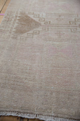 3.5x11.5 Vintage Distressed Oushak Rug Runner // ONH Item 9130 Image 3
