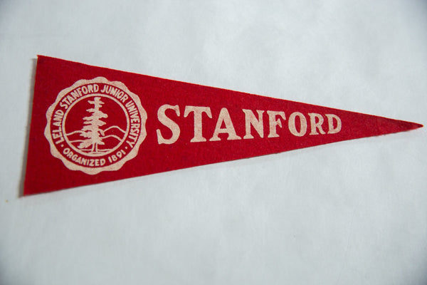 Vintage Stanford University Felt Flag // ONH Item 9154 Image 1