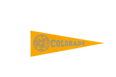 Vintage University of Colorado Felt Flag // ONH Item 9156