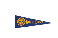 Vintage Notre Dame Felt Flag // ONH Item 9157