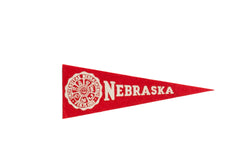 Vintage Nebraska University Felt Flag // ONH Item 9161