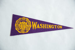 Vintage University of Washington Felt Flag // ONH Item 9168 Image 1