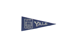 Mini Vintage Yale University Felt Flag Pennant // ONH Item 9179