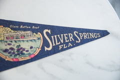 Vintage Silver Springs Florida Felt Flag // ONH Item 9190 Image 2