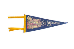 Vintage St. Augustine Felt Flag // ONH Item 9191