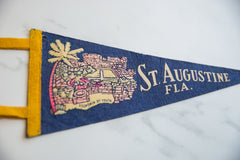 Vintage St. Augustine Felt Flag // ONH Item 9191 Image 1