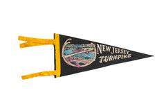 Vintage New Jersey Turnpike Felt Flag // ONH Item 9194