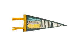 Vintage Ohio Turnpike Felt Flag // ONH Item 9195
