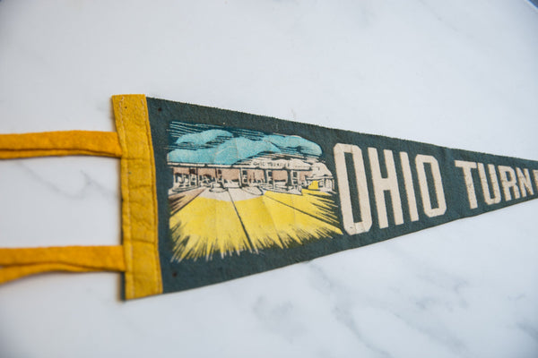 Vintage Ohio Turnpike Felt Flag // ONH Item 9195 Image 1