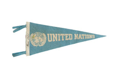 Vintage United Nations Felt Flag // ONH Item 9205