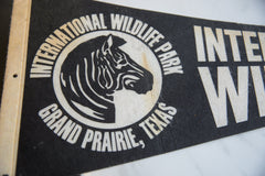 Vintage International Wildlife Park Grand Prairie Texas Felt Flag // ONH Item 9211 Image 1