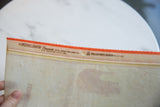 Vintage felt banner reverse showing 'COLLECTOR'S SERIES' text and orange top edge.