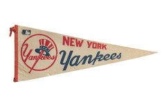 Vintage New York Yankees Felt Flag Pennant // ONH Item 9221