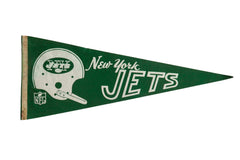 Vintage New York Jets Felt Flag Pennant // ONH Item 9225