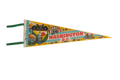 Vintage Washington DC Felt Flag // ONH Item 9227