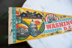Vintage Washington DC Felt Flag // ONH Item 9227 Image 1