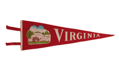 Vintage Virginia Felt Flag // ONH Item 9229