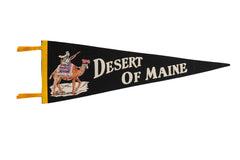 Vintage Desert of Maine Felt Flag // ONH Item 9231