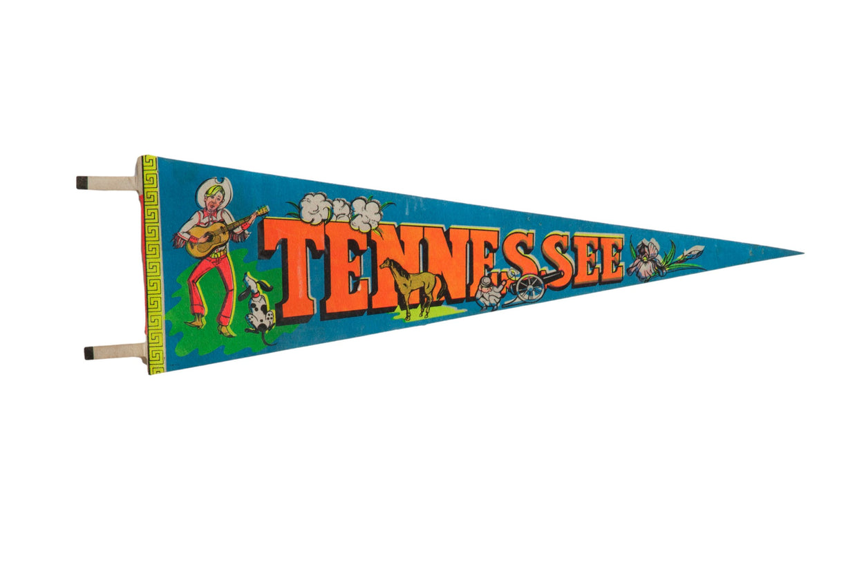 Vintage Tennessee Felt Flag // ONH Item 9233