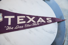 Vintage Texas Lone Star State Felt Flag // ONH Item 9235 Image 2