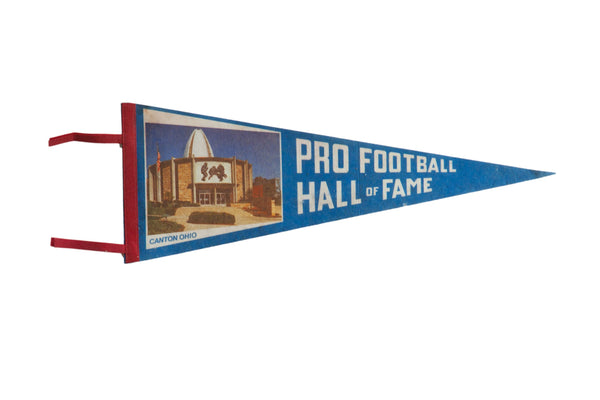 Vintage Pro Football Hall of Fame Felt Flag Pennant // ONH Item 9237